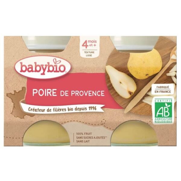 Babybio Petit Pot Poire de Provence 2x130g