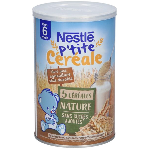 Nestlé® P’tite Céréale 5 Céréales Saveur Nature