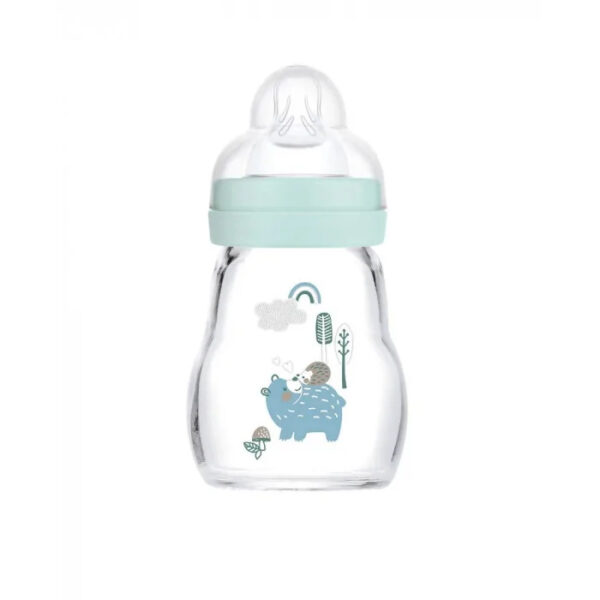 Biberon MAM en verre – Bleu 170 ml