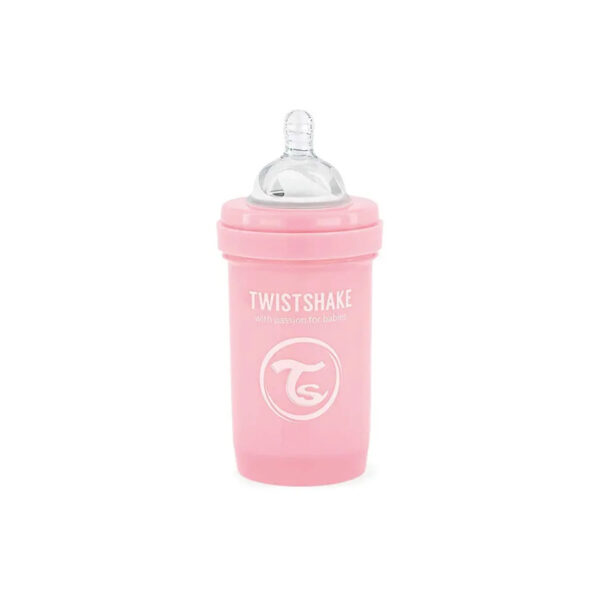 Biberon Anti-Colique Twistshake  0m+ – Rose 180 ml