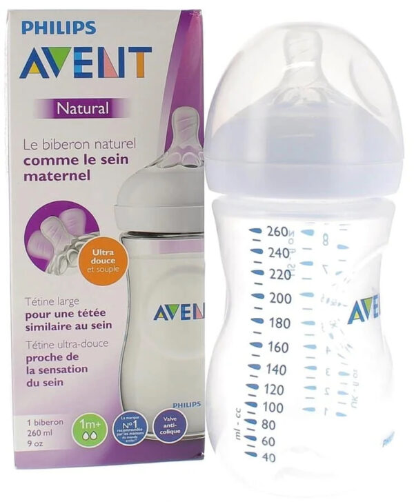 Avent Biberon Natural Plastique 260 ml