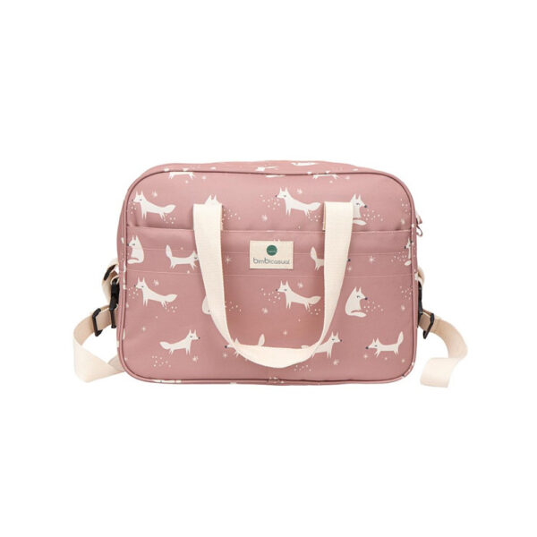 Bimbidreams Sac à langer renard rose