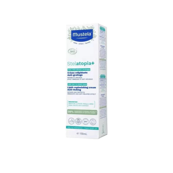 Mustela Stelatopia+ Crème Relipidante Anti-Grattage Bio – 150ml