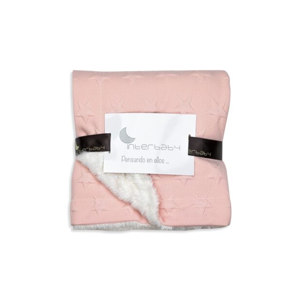 Interbaby Couverture stars rose