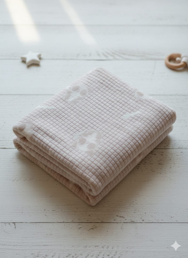 Couverture gris ourson