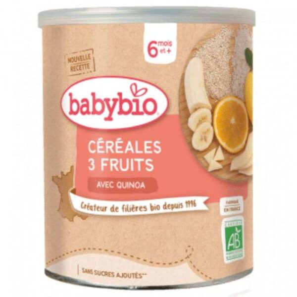 Babybio céréales 3 fruits