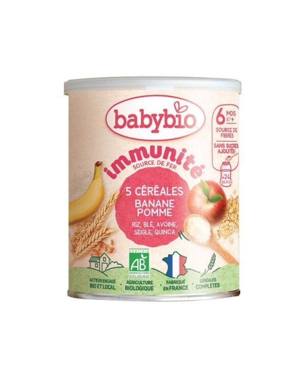 Babybio 5 céréales Banane Pomme