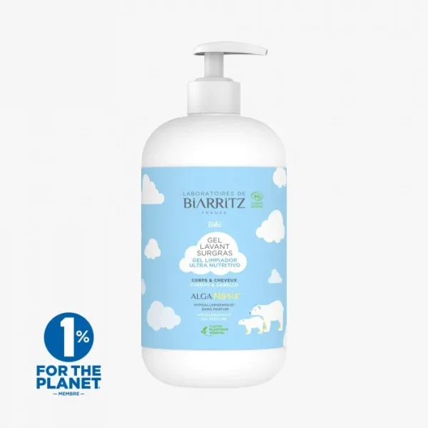 Biarritz Gel Lavant Surgras Certifié BIO 500ml