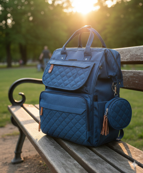 Sac à Dos à langer Ergonomique avec Tapis de Change et porte sucette