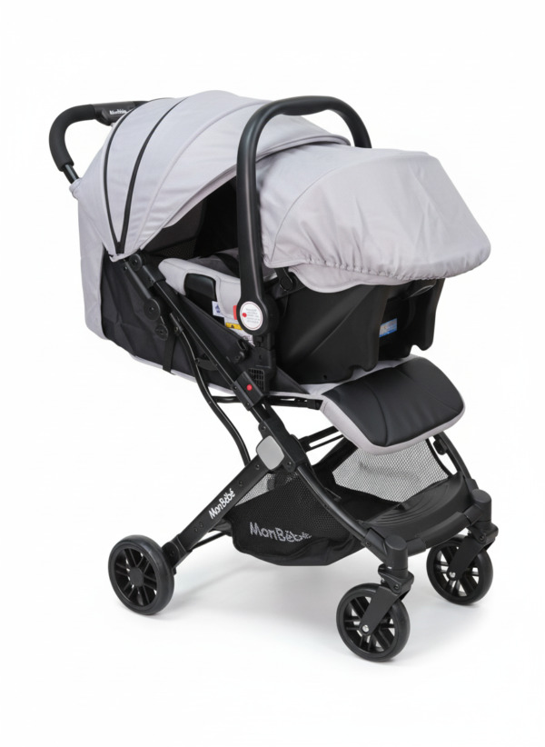 Mon bebe Poussette valise Duo avec maxi Cosi Rose