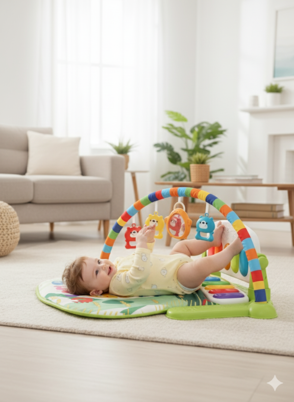 Mon bébé – Tapis d’Éveil Piano Dino Vert