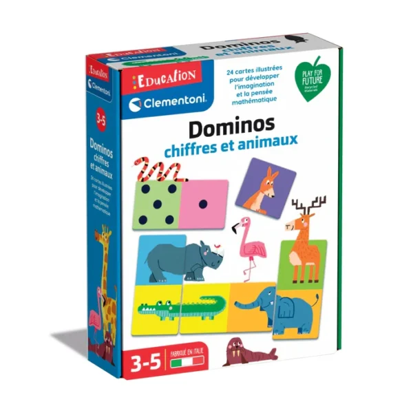 Clementoni – Dominos Chiffres et Animaux 3-5 ans