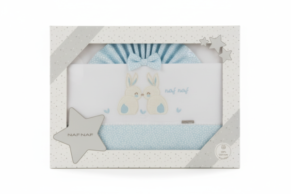 NafNaf Parrure de Lit 60x120cm Lapins Bleu