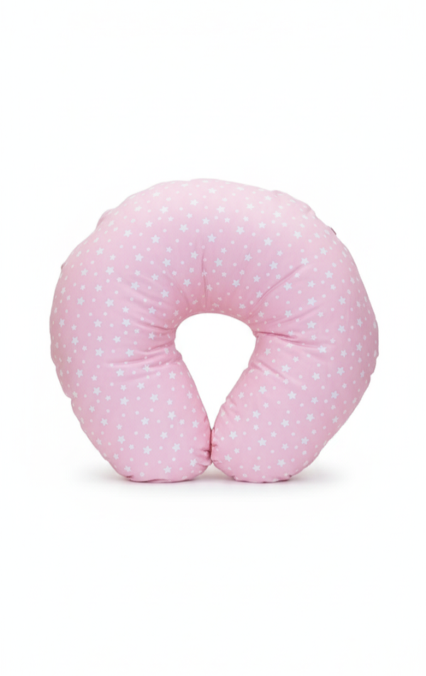 Coussin d’allaitement étoiles Rose