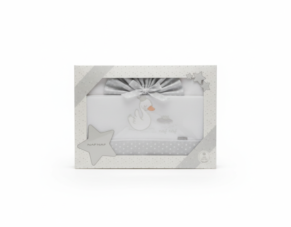 NafNaf Parrure de Lit 60x120cm Canard Gris