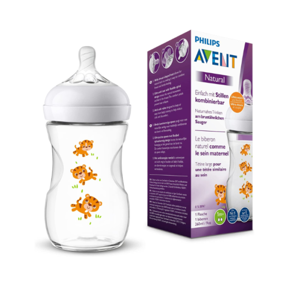 Avent Biberon Natural Plastique 260 ml Tigre