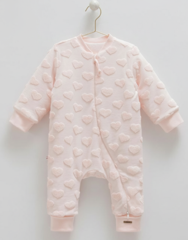 Gigoteuse à pieds TOG 2.5 Rose cœurs
