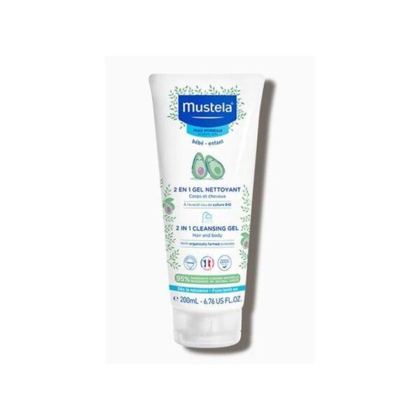 Mustela Gel Nettoyant 2 en 1 cheveux et corps 200ml